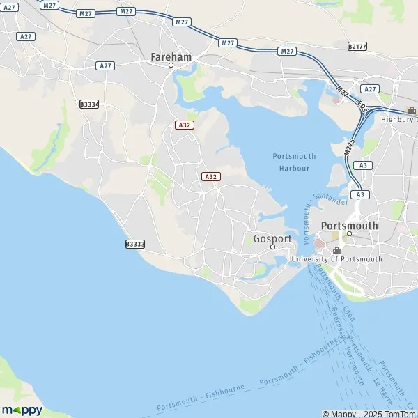 Map Gosport map of Gosport (PO1 2) and practical information